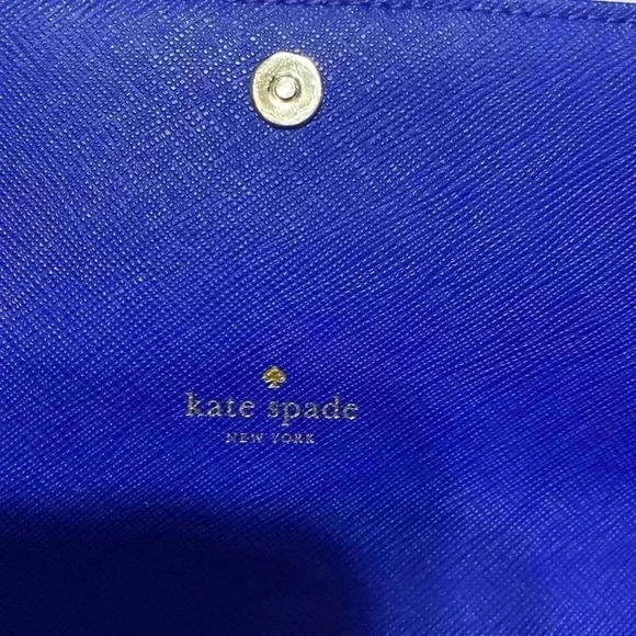 Kate Spade blue tri fold wallet - Picture 8 of 16